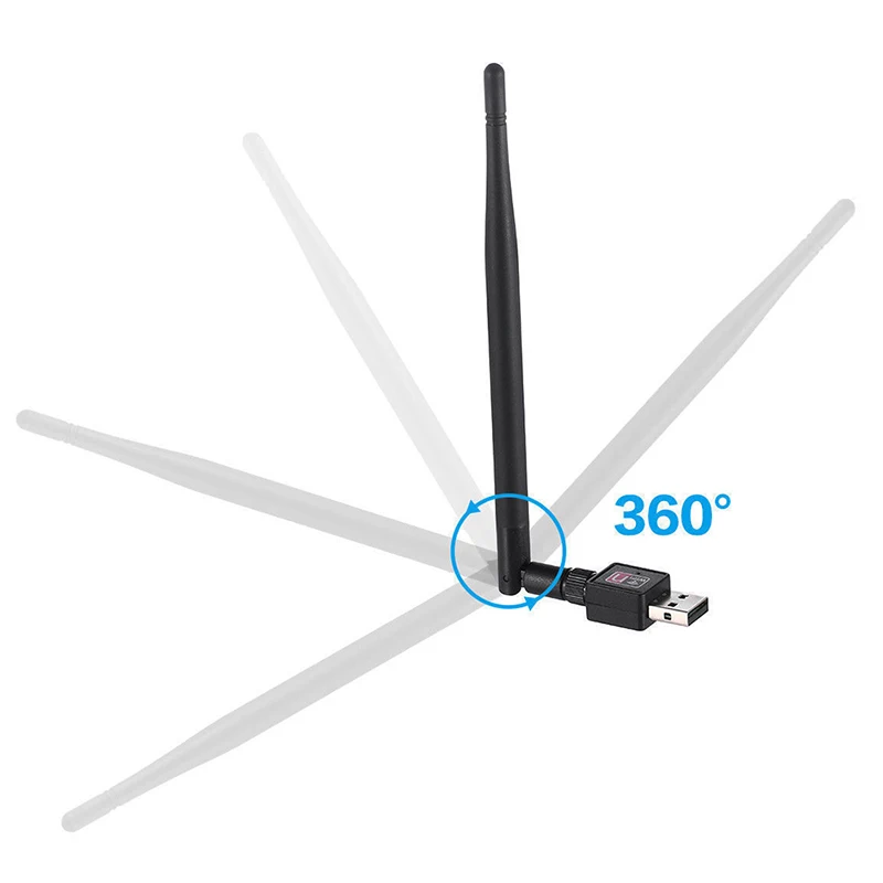 Беспроводной Wi-Fi-адаптер USB 900 Мбит/с 802.11b/g/n сетевая карта Wi-Fi-приемник для ПК Windows