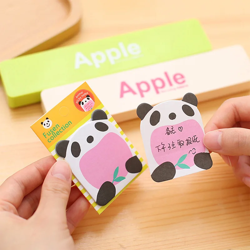 32pc Creative Cartoon Cute Animal Sticky Note n ci tie liu yan tie Student Stationery Note Learning Supplies Wholesale