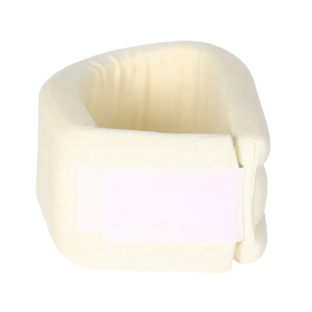 Безопасность мягко белое твердой пены хлопка шейный воротник-распорка Поддержка