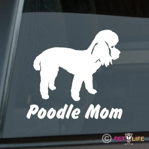 

Poodle Mom стикер Высечки Виниловые Наклейки для окон
