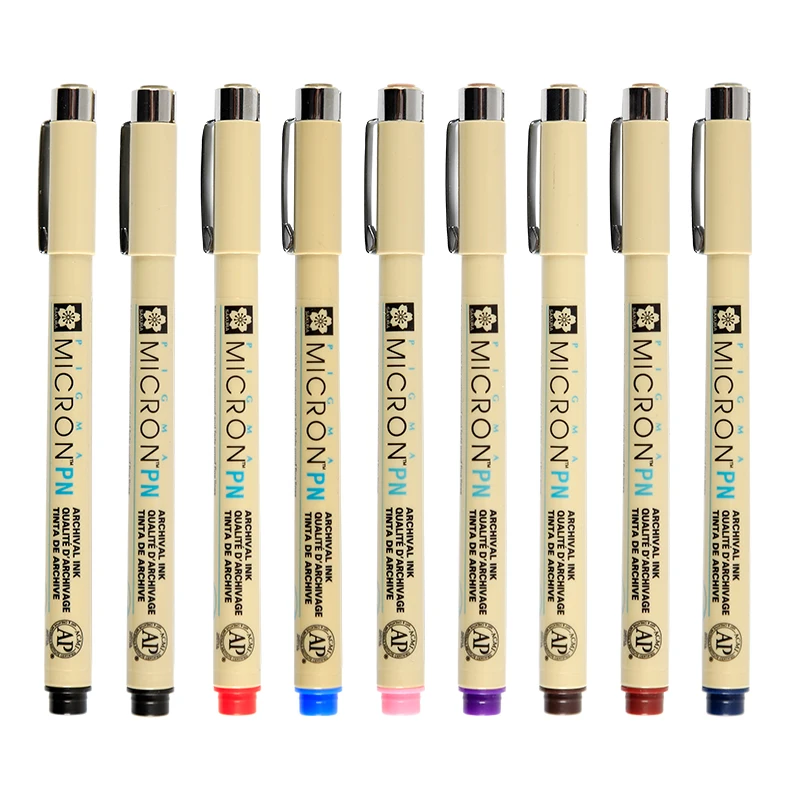 Набор ручек SAKURA PIGMA MICRON PN 9 шт. Япония|Кисти для рисования| |