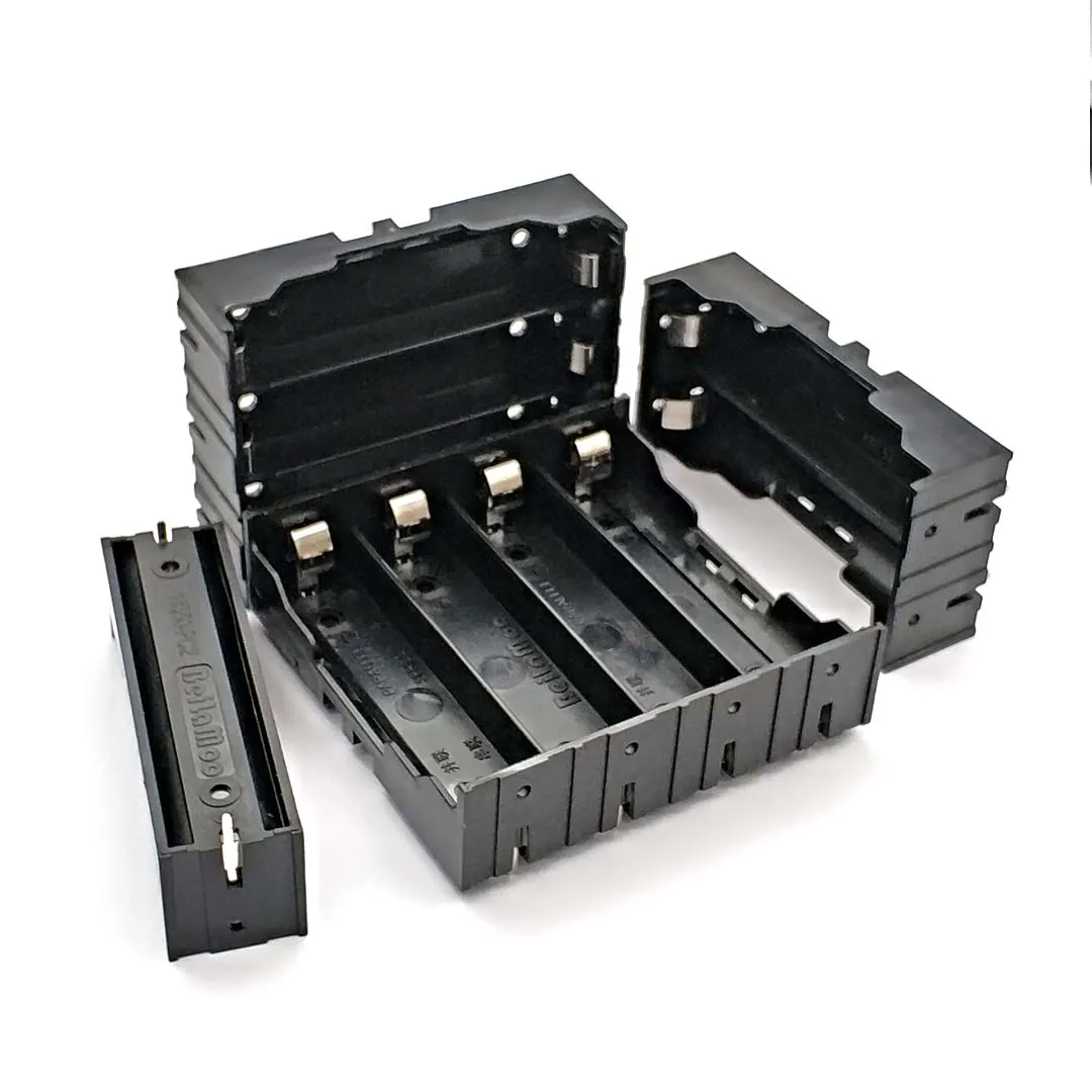 New Black DIY 1/2/3/4 Section Plastic Battery Case Holder Storage Box For 18650 Rechargeable 3.7V |