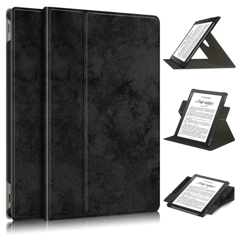 

For Pocketbook PB 970 E-book Reader Case, PU Leather Smart Rotate Case Stand Cover for PocketBook InkPad Lite Case