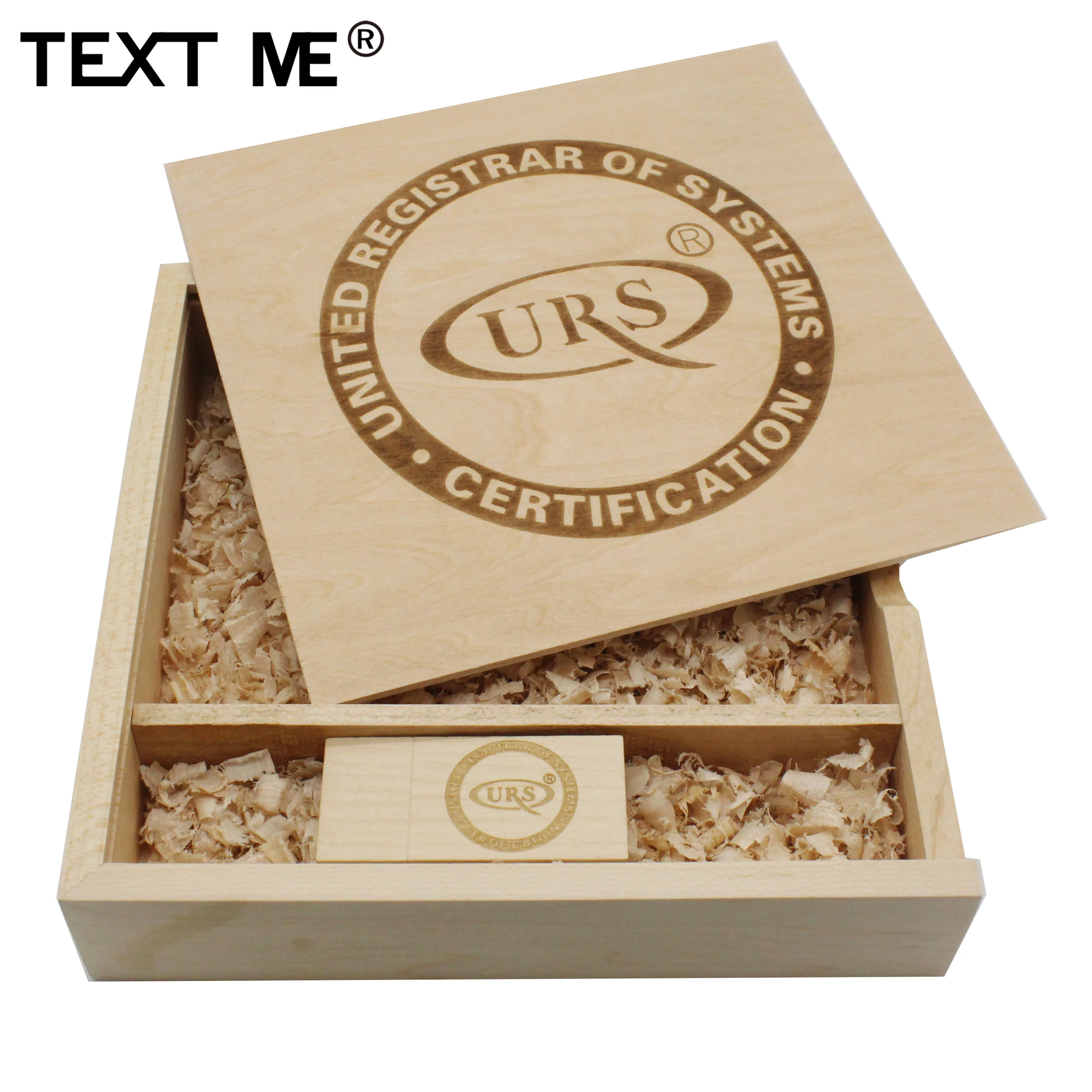 TEXT ME maple Wooden + box фотография Логотип 64 Гб usb флеш-накопитель 4 ГБ 8 16 32 usb2.0 Подарочный