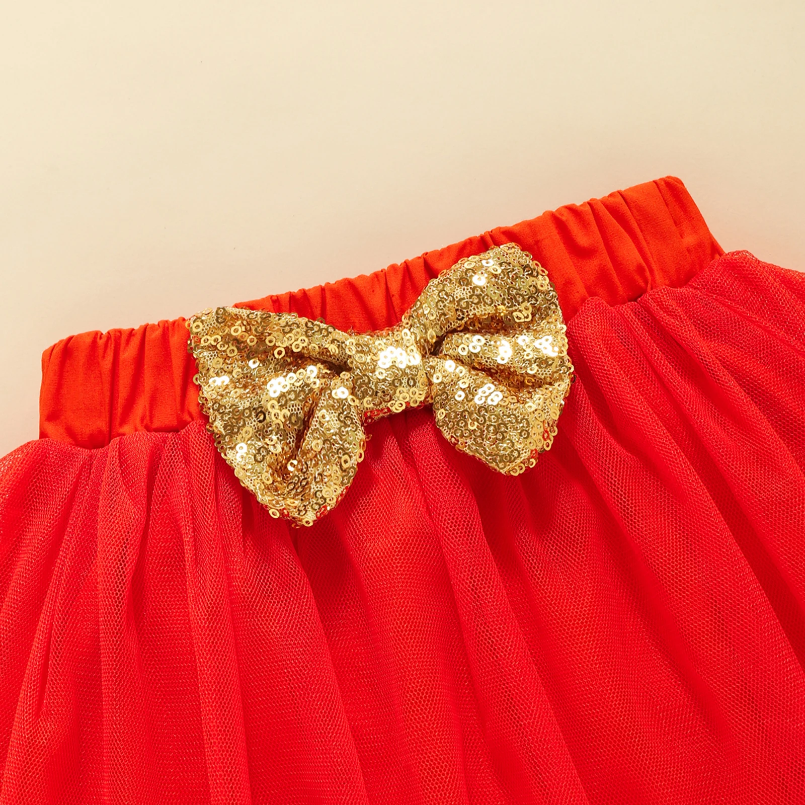 

3PCS Spring Baby Girls Halloween Outfits, Letter Pattern Long Sleeve Ruffle O-neck Romper + Tulle Skirt + Bow-knot Headband