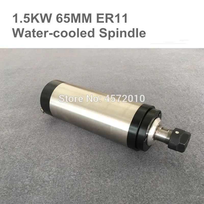

1.5KW 65 80MM ER11 16 cnc Spindle 24000rpm Machine Spindle Motor Water Colling Engraving Milling Spindle AC Spindle 4 Bearing