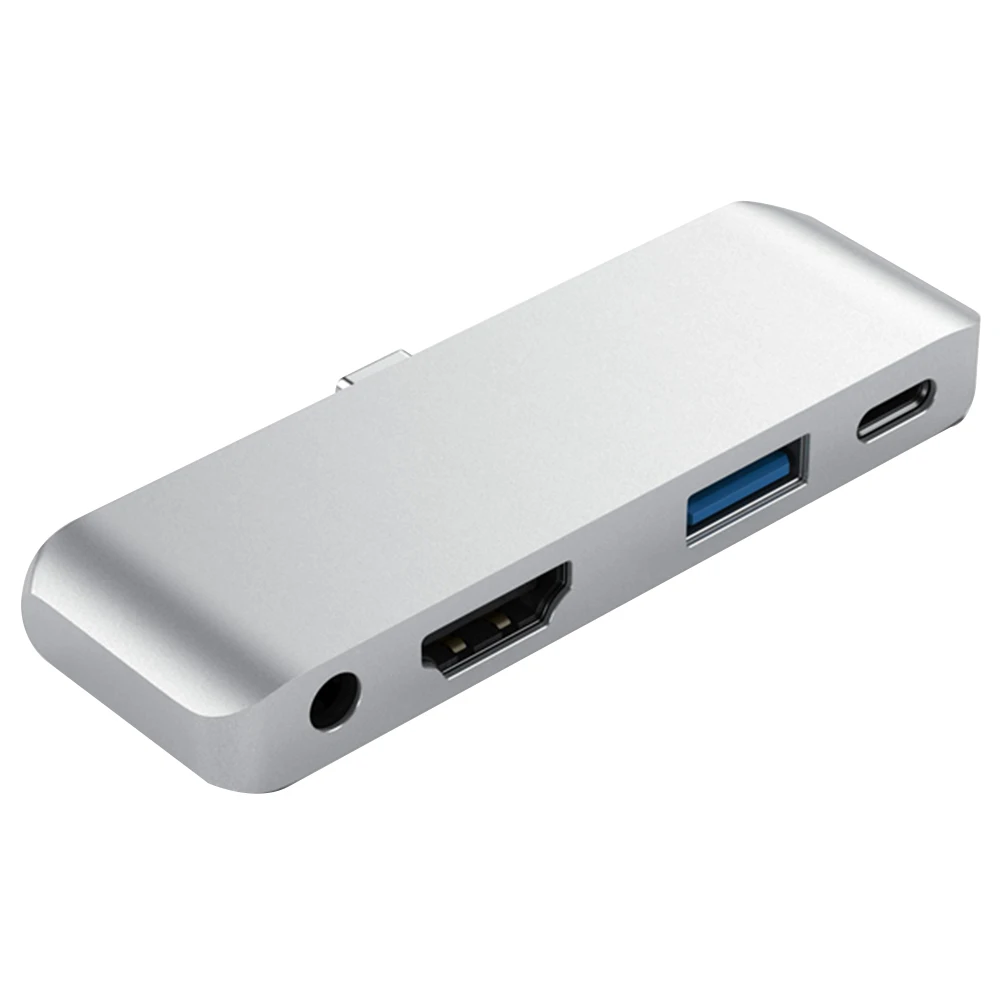 

USB Hub Aluminum Alloy Type-c 4K for Strong Compatibility Adapter PD Charging Stable Compact Multi Port High Speed Pro
