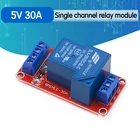 1 шт. 5 в 30 А двухканальный изоляционный релейный модуль триггер высокогонизкого уровня 5 в 30 А 1-канальный релейный модуль + электронный с оптосоединителем