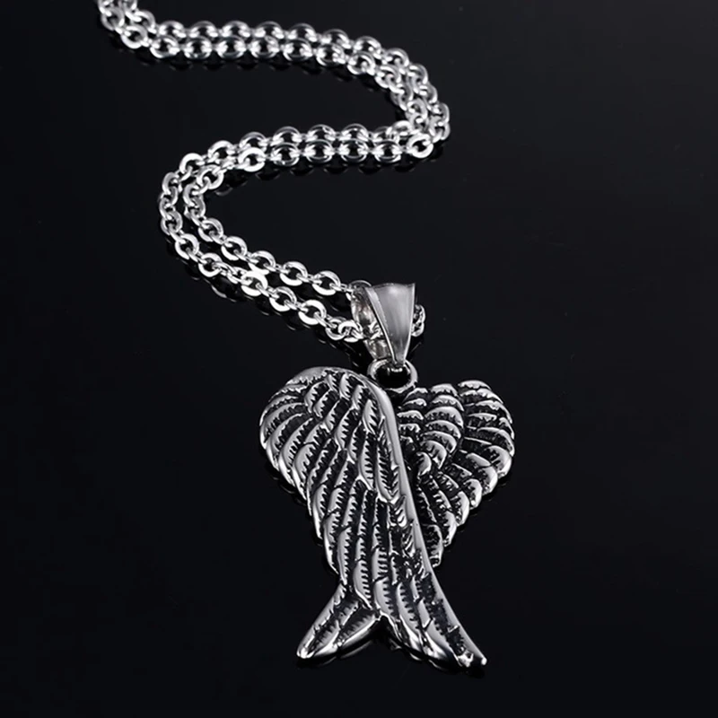 Мужское ожерелье из нержавеющей стали готическое Винтажное колье с двойными