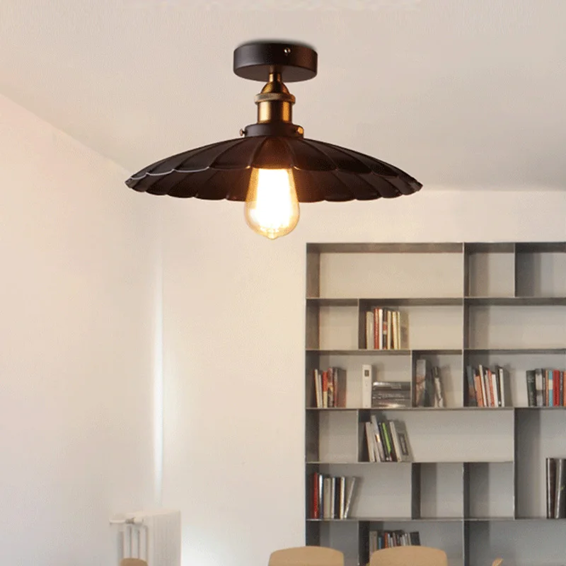 

Industrial Vintage Ceiling Lights Loft American Country Ceiling Lamp Light Fixtures Home Living Room Lighting Decor Luminaire