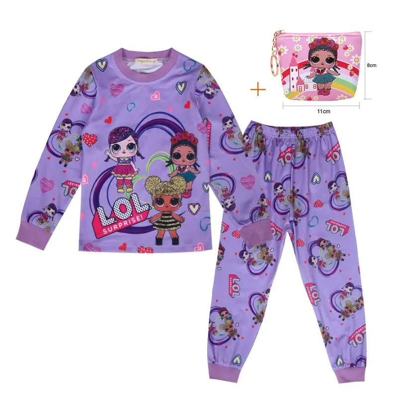 Новинка 2019 года комплект осенней одежды с рисунком сюрприз для девочек детская