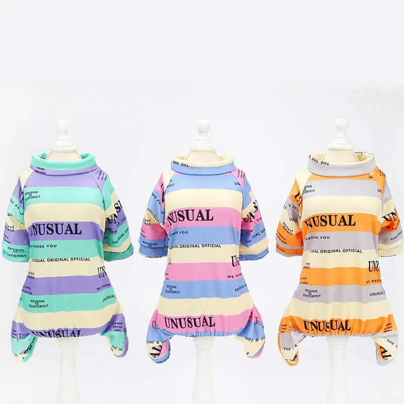 

British Style Letter Print Dog Pajamas Jumpsuit Dog Clothes Puppy Cat Hoodie Pyjamas Coat Chihuahua Poodle Cool Pet Clothing XXL