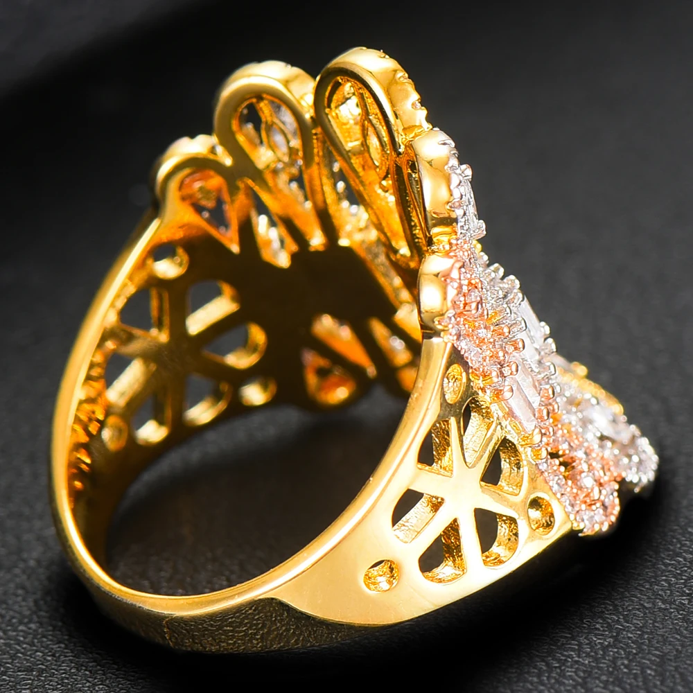 Женское кольцо GODKI Трендовое на палец с геометрическим крестом и фианитом