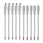 Белый 5,5x2,1 мм 12 В адаптер источника питания постоянного тока 5,5*2,1 мм штекер гнездовой разъем кабельный провод разъем отрезной соединитель