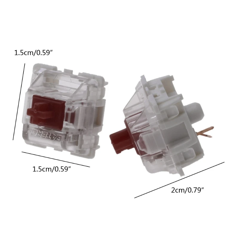 

10Pcs Gateron SMD Yellow Switches Mechanical Keyboard 3pin Gateron MX Fit