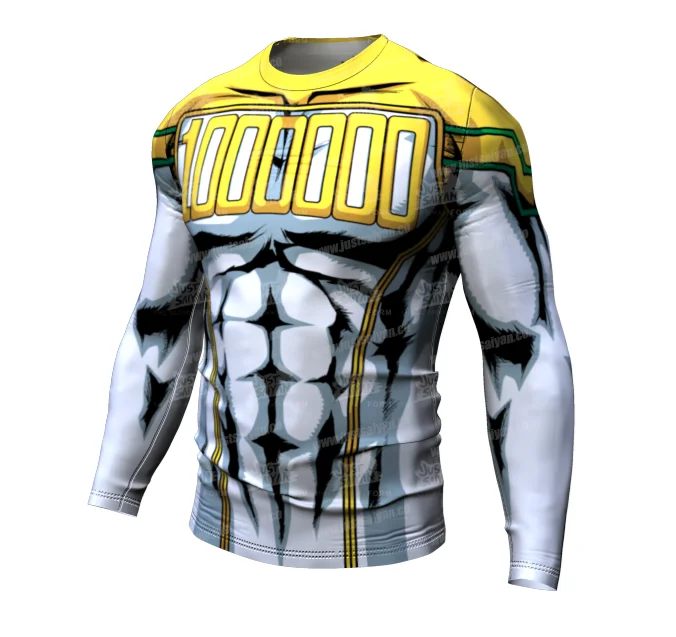 

2021 sports tights men's elastic fitness clothes long sleeve running training top fast dry wrinkle resistant breathable