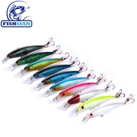 fishsian 2021 new minnow fishing lure weights 9cm8g bass fishing lures 10 colors fishing accessories isca artificial fake fish