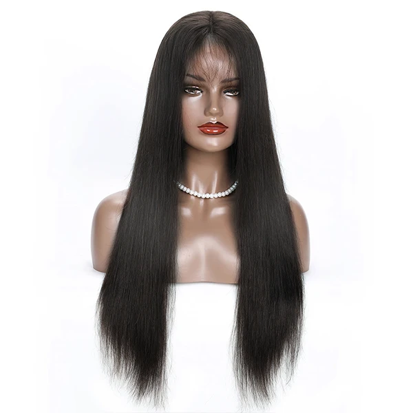 Естественный цвет 13x6 человеческие волосы на кружеве парики# 1B#2#4 цвета remy волосы парик на шнурке предварительно сорванные бразильские волосы прямые волосы на кружеве парик Oxeye девушка - Цвет: Естественный цвет