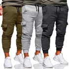 Брюки мужские спортивные на шнуровке, повседневные штаны для бега, 5 цветов