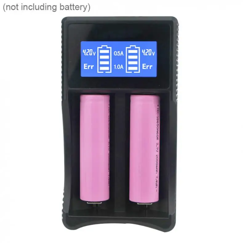 Универсальное зарядное устройство с двойным слотом ЖК-дисплей база для зарядки