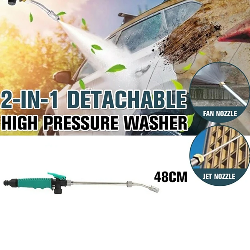 

2In1 High Pressure Power Water-Gun Jet Car Cleaning-Gun Hose Wand Nozzle Sprayer Watering Spray Sprinkler Cleaning Tool