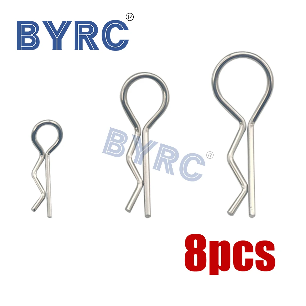 8 шт. серебристый Универсальный Корпус из нержавеющей стали R образные зажимы