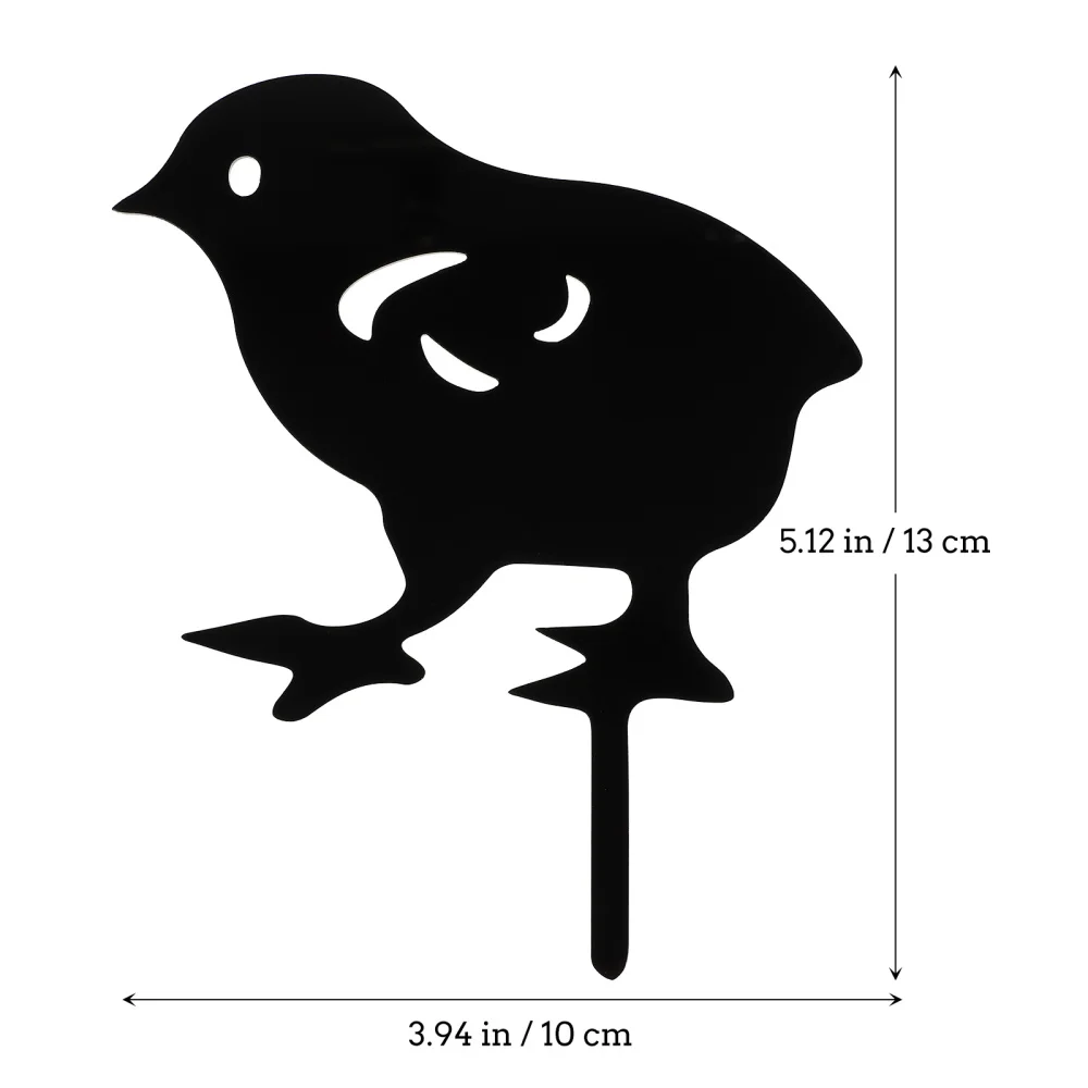 

Chicken Yard Stake Decoration Garden Animal Shape Stake Sign Lawn Decor