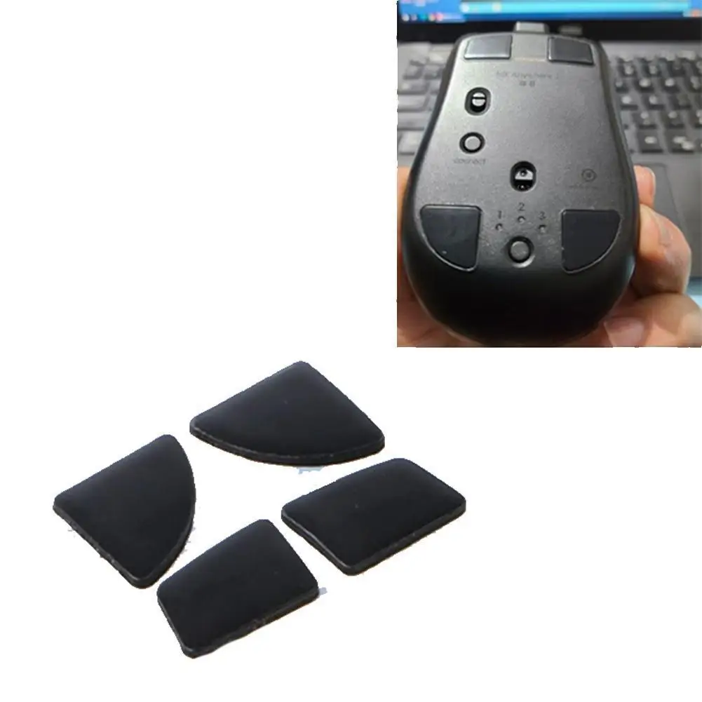 

1Set Mouse Feet Sticker Black Mouse Skates Pads Replacement Mouse Feet for Logitech MX Anywhere 2S Mouse
