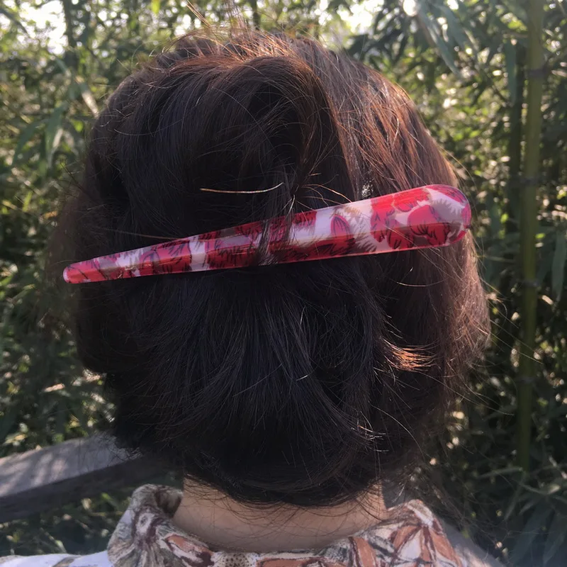 Женские большие заколки для волос 2 шт. модные в форме банана длинные девочек