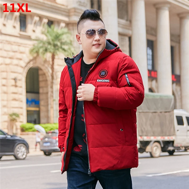 Мужской Камуфляжный пуховик красная куртка на белом утином пуху с капюшоном