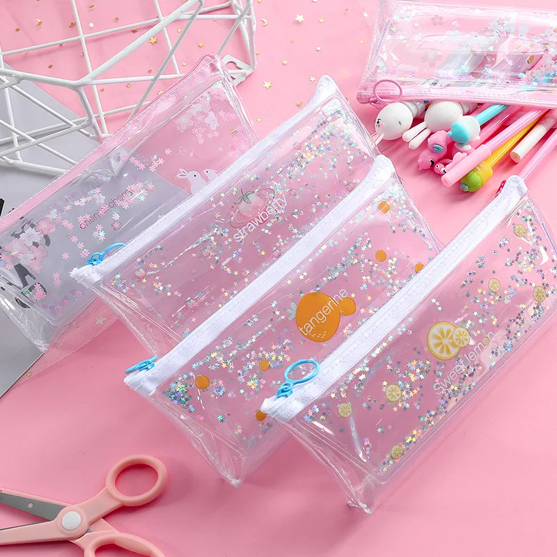 Пенал кавайный чехол для карандаша девочек-подростков школьный пенал сумка