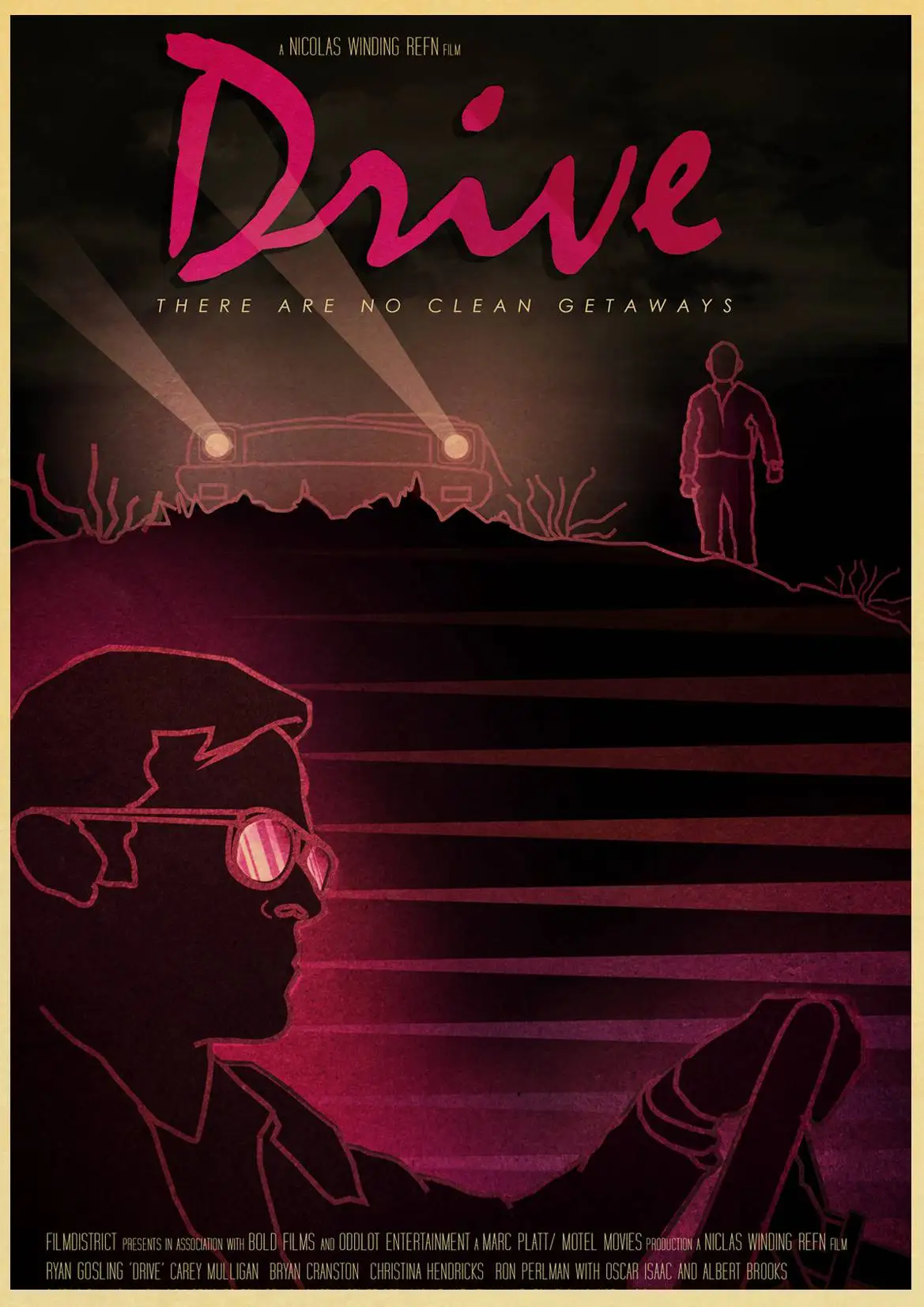 

Drive ryan gosling Movie Poster Kraft Paper Printed Wall Posters Art Home Room Painting Wall Picture/Stickers