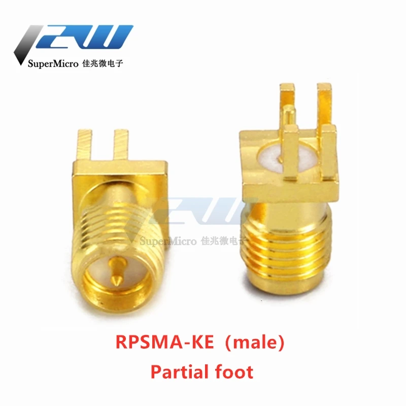 10 шт./лот радиочастотный разъем Φ внешние внутренние штифты с медным покрытием Gold