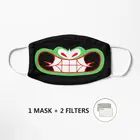 Маска Aku Samurai Jack, маска унисекс, многоразовая, женская, половинная, забавная маска для лица, защитный фильтр