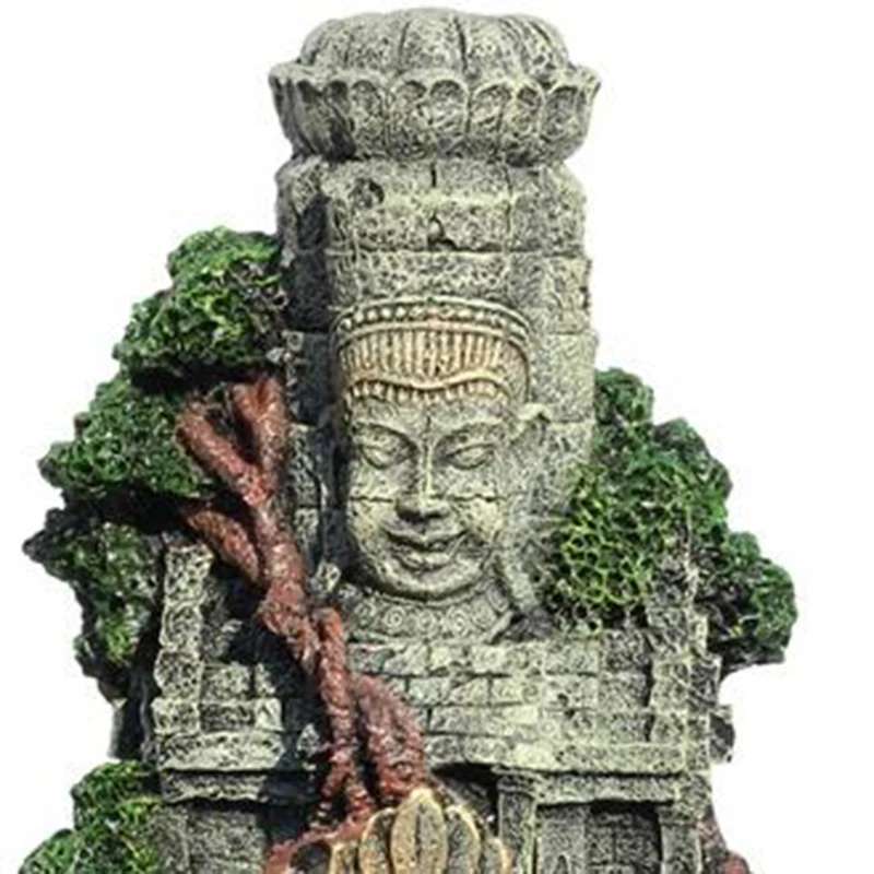 

Antique Crafts Buddha Statue Aquarium Landscape Hiding Cave Fish Tank Decor