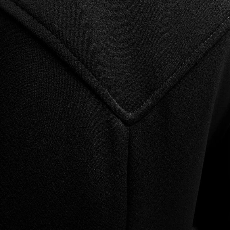 

[EAM] Women Black Pocket Split Joint Long Blazer New Lapel Long Sleeve Loose Fit Jacket Fashion Tide Spring Autumn 2021 1Z579