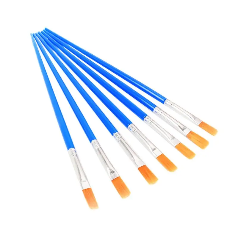 

Paint Brushes Set 100 Pcs Kids Nylon Flat Hair Acrylic Small Oil Watercolor