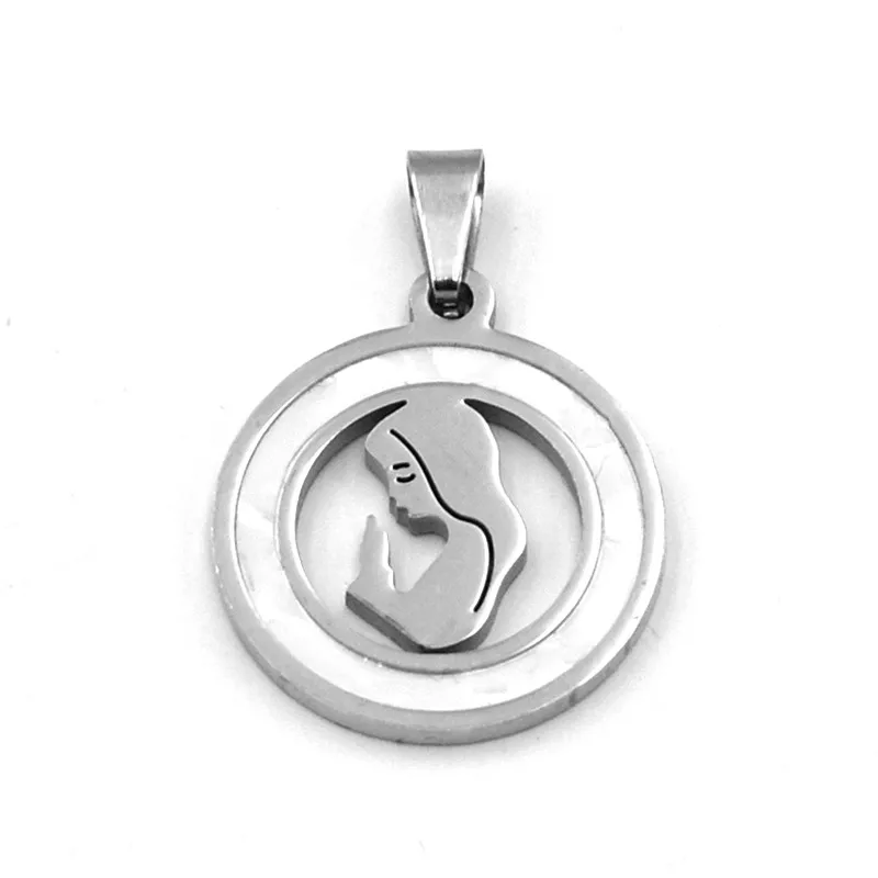 Подвеска из нержавеющей стали подвески в форме сердца полированный кулон для