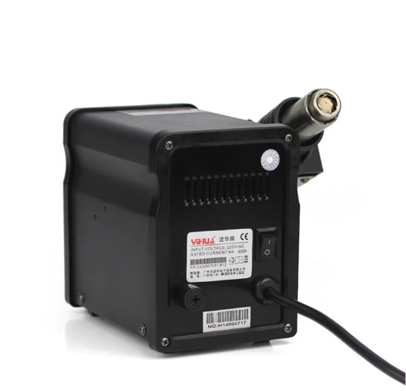 YIHUA 898BD+ 220V 2 в 1 цифровой Дисплей Электрический паяльник+ горячий воздух Тепловая пушка SMD переработанная паяльная станция для распайки