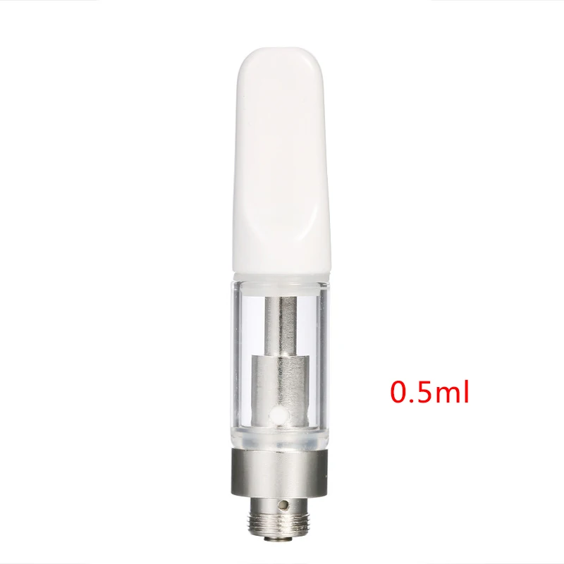 0.5ml White atomizer Электронная сигарета CBD, перо для электронной сигареты комплект 350mah батарея rdta распылитель масло воздушный переключатель испаритель кальян ручка против воздуха стручок пара - Цвет: 0.5ml White atomizer