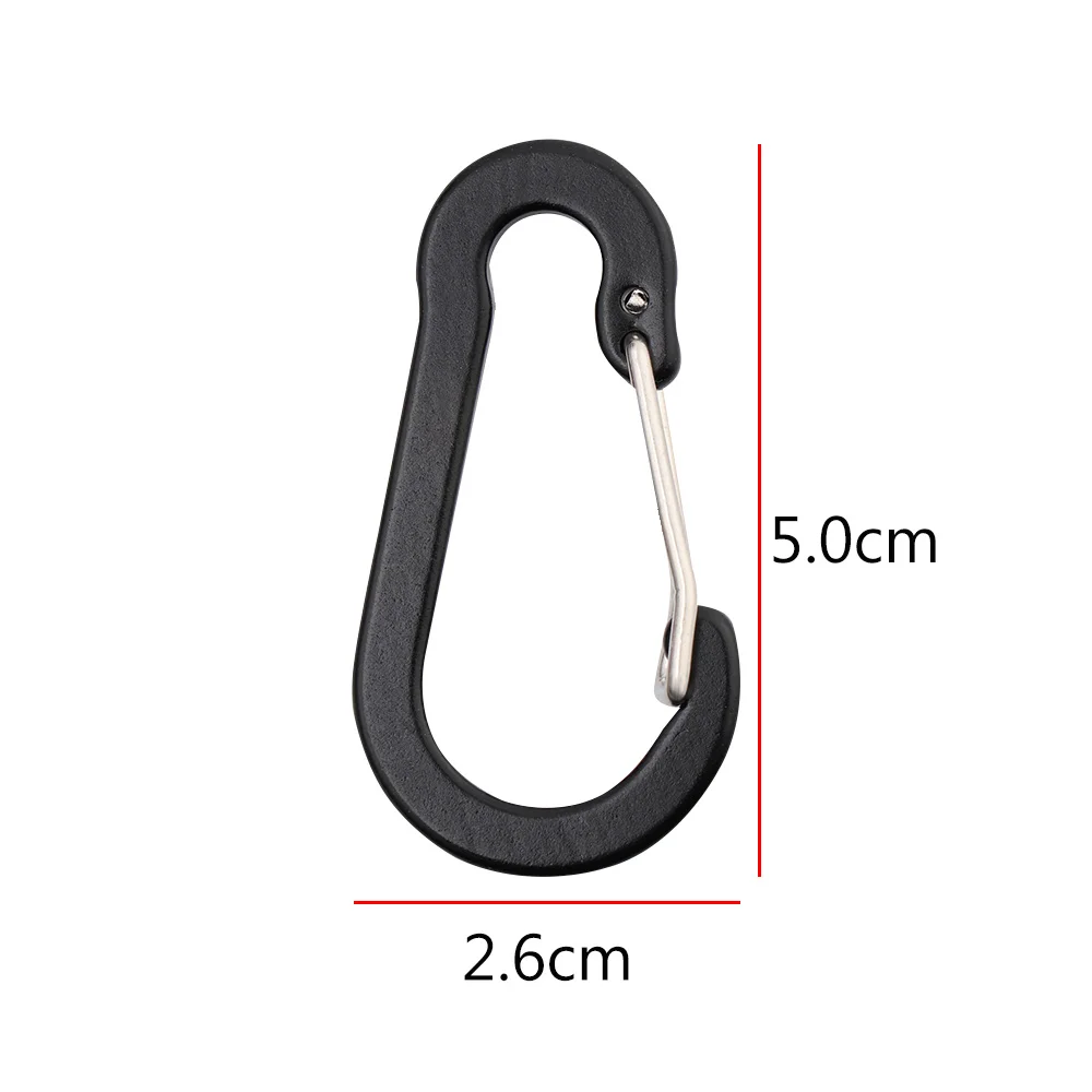 

5PC Aluminum Alloy Carabiner Outdoor Backpack Camping Climbing Booms Fishing Hook Keychain Lock Buckle Snap Clip Tools