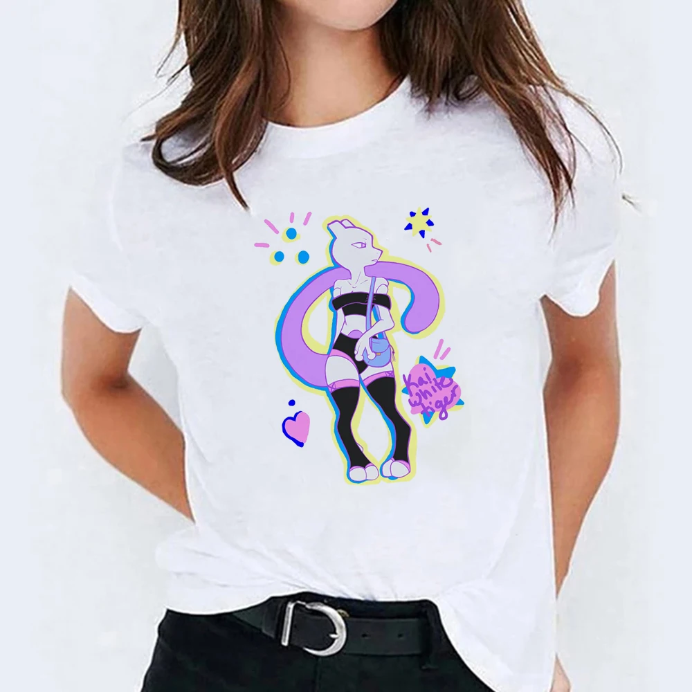 

Top New T Shirt Women Beautiful Mew Cheap Pop Pocket Monster T-shirts Pretty Fashion Harajuku Tshirt Vintage Casual Hip Kawaii