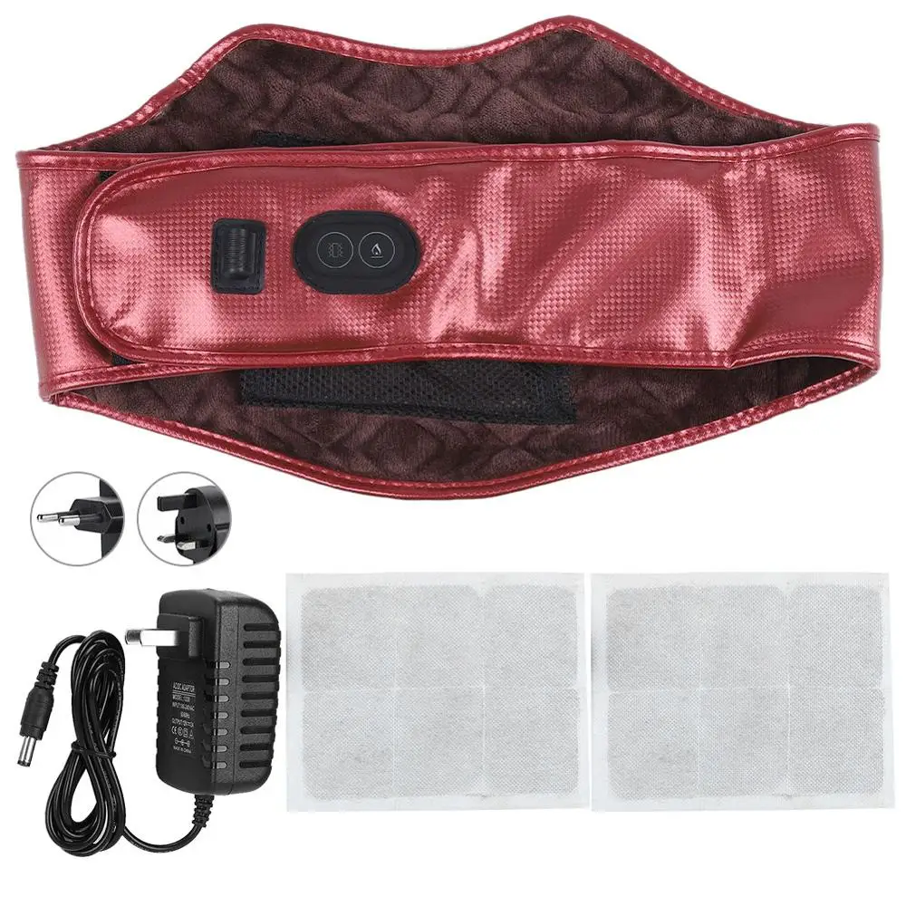 

USB Electric Heating Waist Belt Uterus Abdomen Warm Heated Vibration Massage Belt Pain Relief Braces Supports For Woman and Man