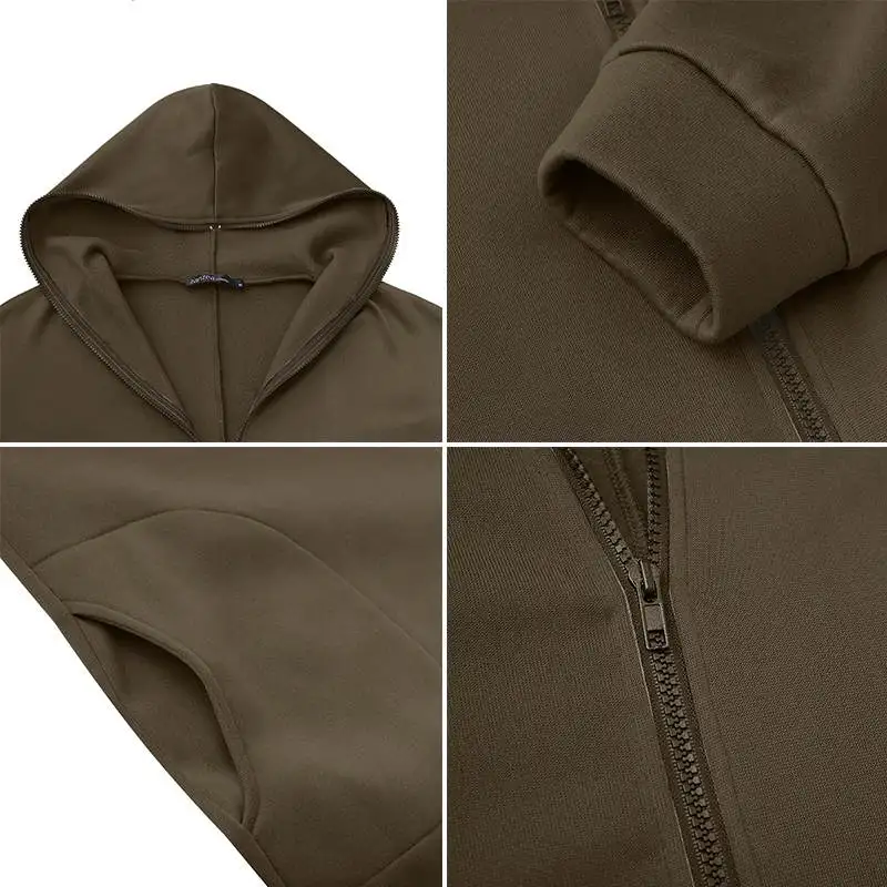 

Plus Size 2021 Winter Fleece Outwear ZANZEA Autumn Hooded Long Coat Women Zipper Hoodies Long Sleeve Jackets Sweatshirt Robe