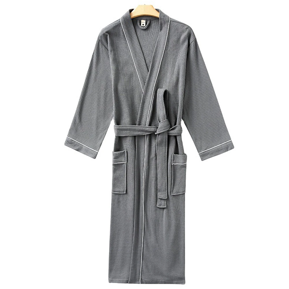 Men And Women Soft Bathrobe Couple Nightgown Spring Comfort Sleepwear Home Pajamas Spring New Couples Loose Homewear