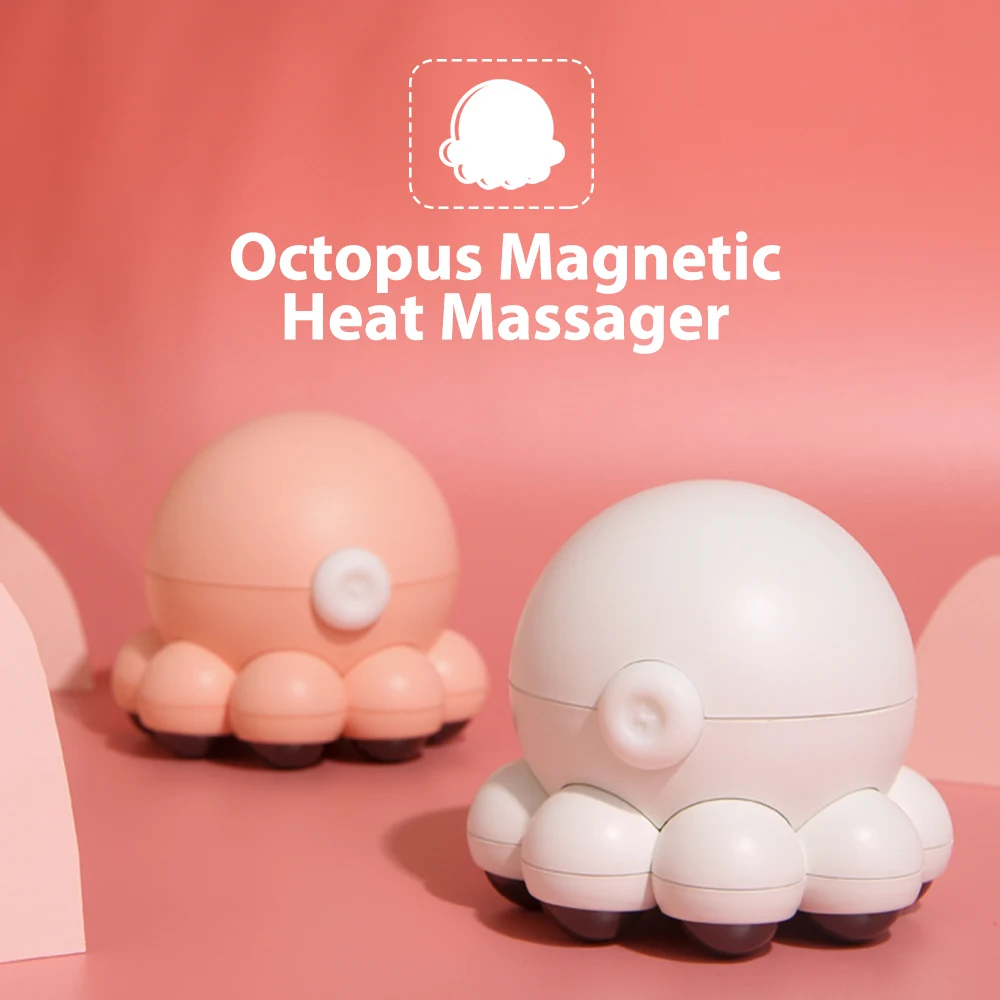 

Electric Massage Instrument Mini Octopus Machine Device Magnetocaloric Hot Compress Heating Vibrating For Shoulder Neck Leg Arm