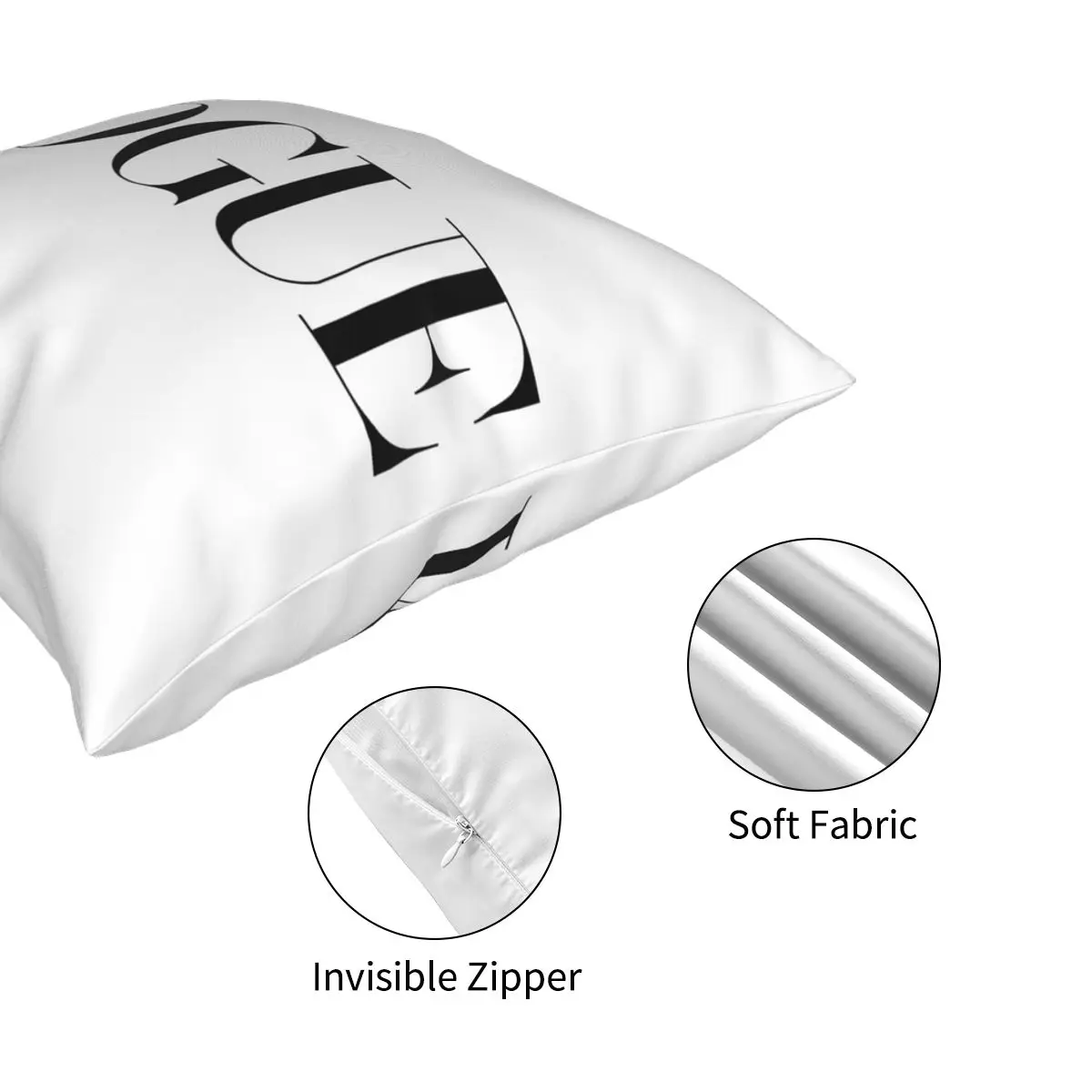 

VOGUE Square Pillowcase Polyester Pattern Zipper Decor for Car Cushion Cover Wholesale 45*45cm