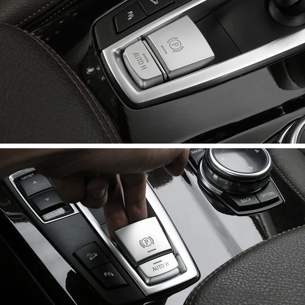 Автомобильная накладка на кнопки H Серебристая Наклейка для BMW 5 F10 GT f07 6 7 series X3 F15 X4