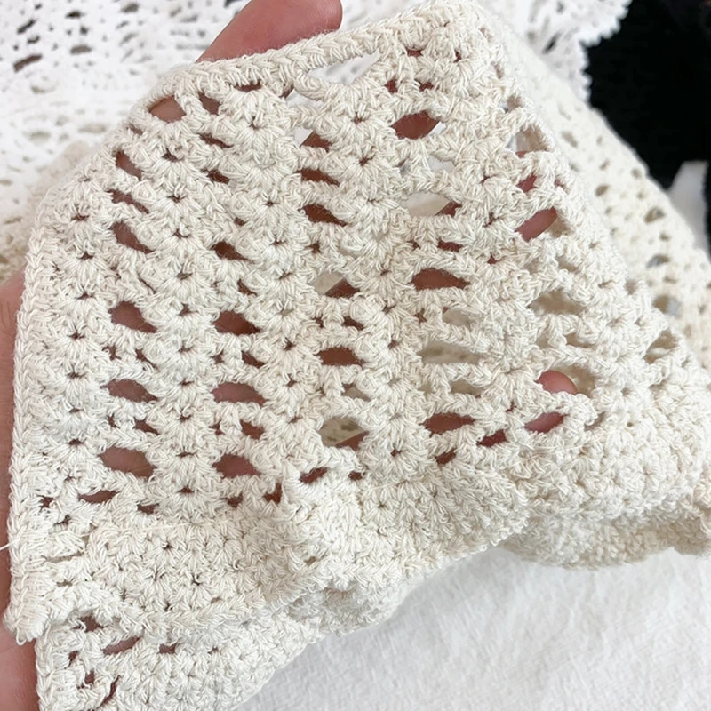 Женская ажурная вязаная шаль 896E милый вязаный крючком двухслойный кружевной