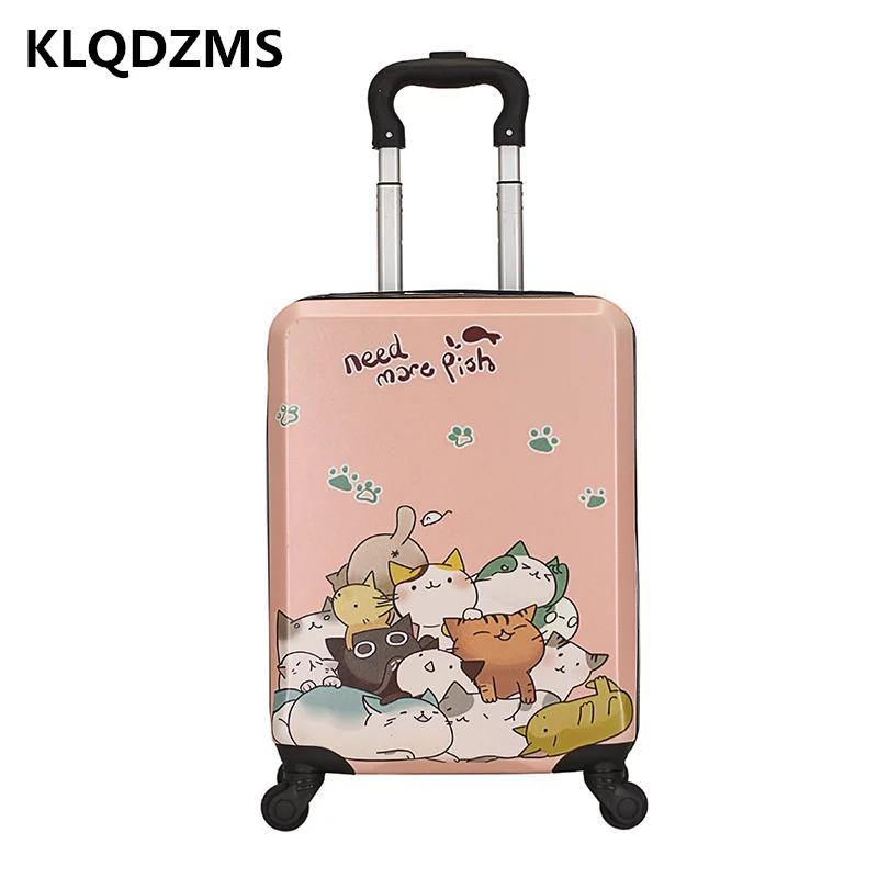 KLQDZMS Fashion Suitcase Childrens Eco-friendly Suitcase Kids Trolley Luggage Bag Waterproof Trolley Case Hot Sell